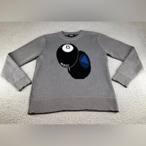 WeSC America Inc Leon Magic 8 Ball Sweater-PACSUN - Gray - Unisex M/L